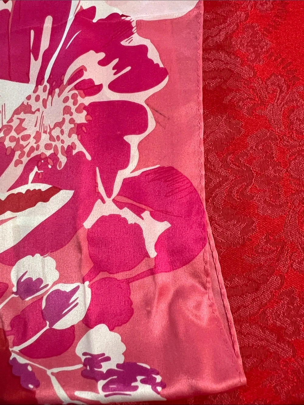 Anne Klein Pink Floral Scarf 62